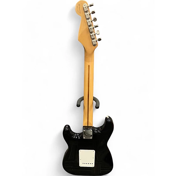 Used Fender Standard Stratocaster HSS Black Solid Body Electric Guitar