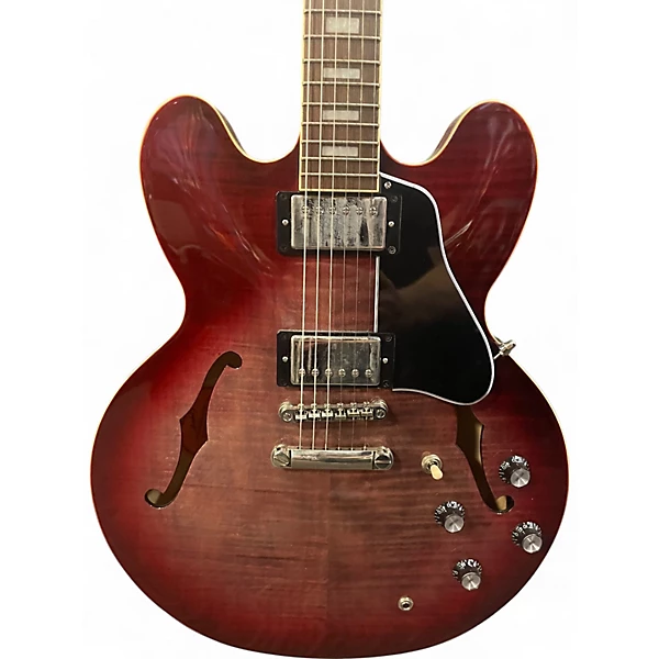 Epiphone Used Epiphone ES 335 FIGURED RASPBERRY BURST Hollow Body Electric Guitar