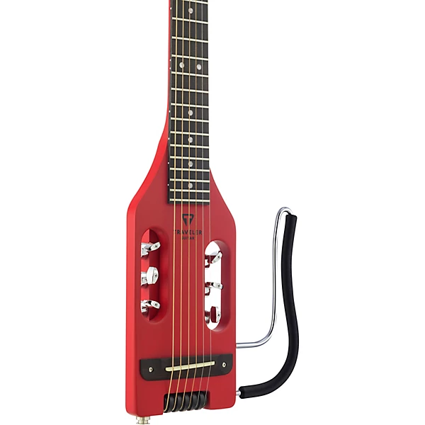 Traveler Guitar Ultra Light Acoustic Electric Travel Guitar Red