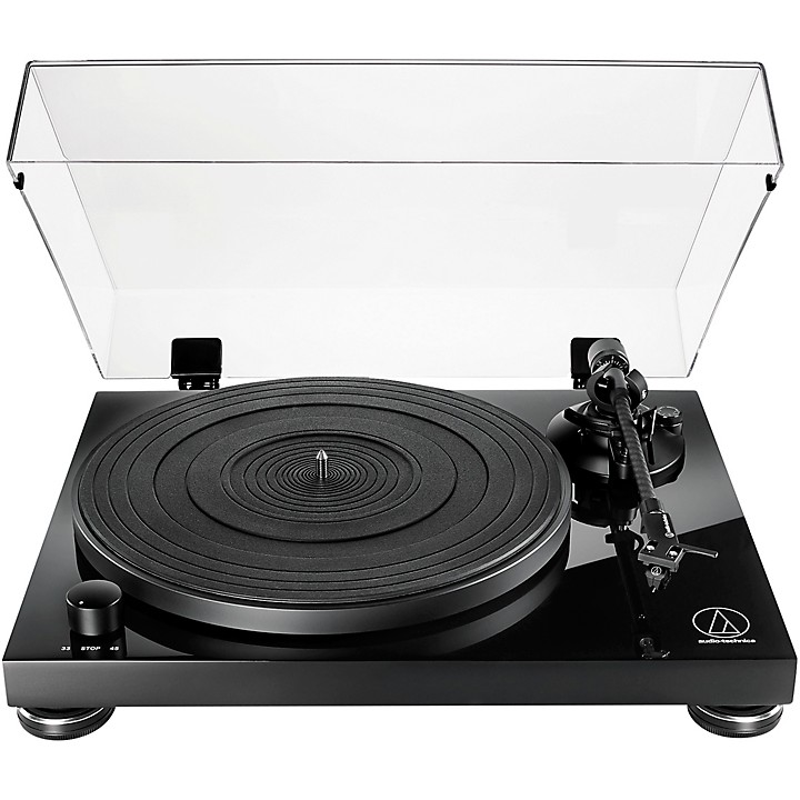 AT LPW50PB Fully Manual Belt Drive Turntable Black