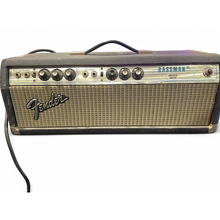 Vintage 1976 Fender BASSMAN SILVER PANEL Tube Guitar Amp Head