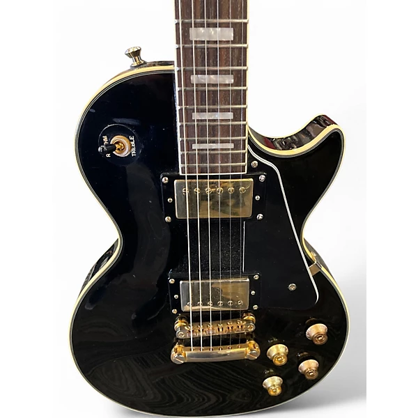 Epiphone Used Epiphone Les Paul Custom Black Solid Body Electric Guitar