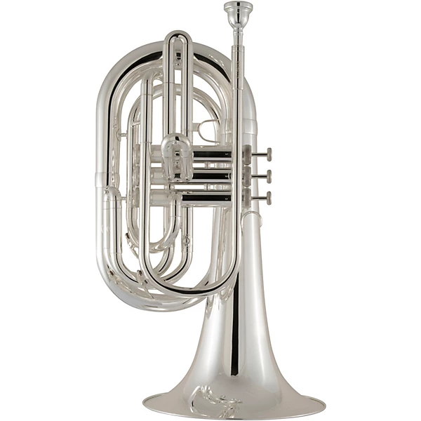 KMB412 Performance Series Large Shank Marching Baritone Silver plated