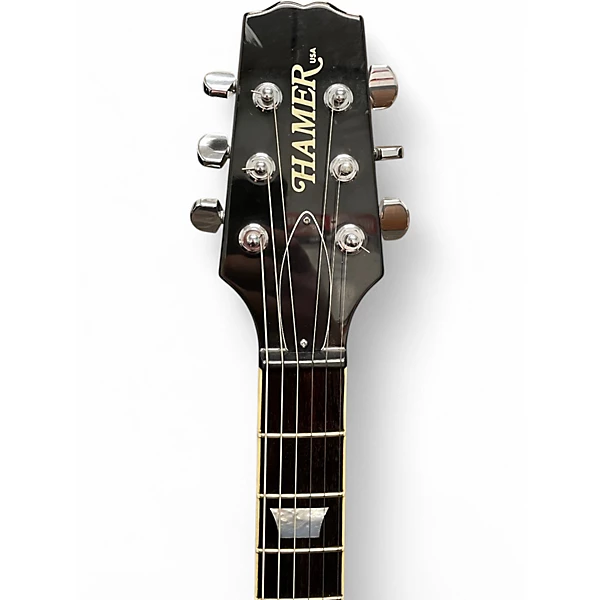 Used Hamer Artist Custom Cherry Sunburst Solid Body Electric Guitar