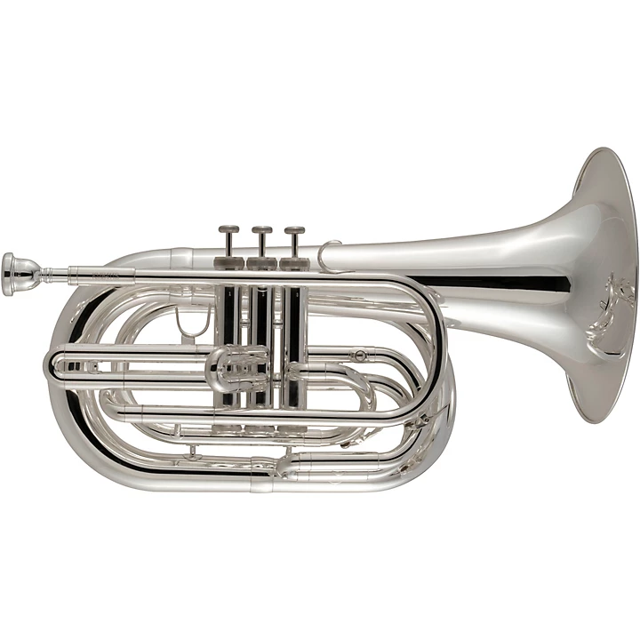 KMB411 Performance Series Small Shank Marching Baritone Silver plated