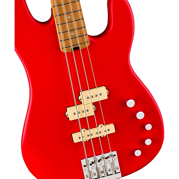 Charvel PM SD PJ IV MAH Bass Guitar Satin Ferrari Red