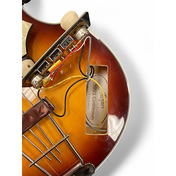 Used Hofner 500/1 Contemporary Violin 2 Tone Sunburst Electric Bass Guitar