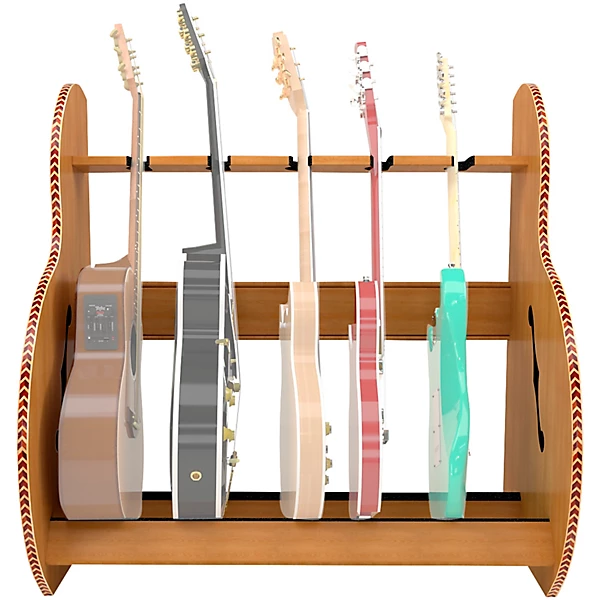 Session Deluxe Guitar Stand Red Oak Short Size 5 7 Cases