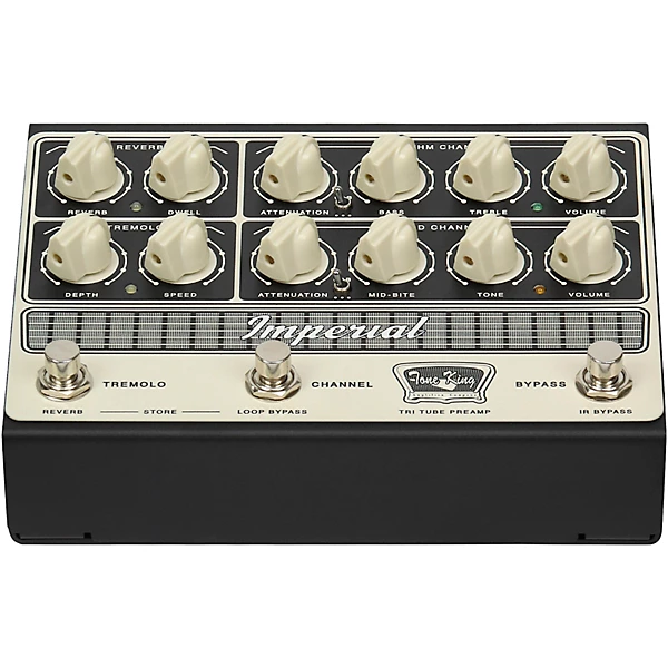 Imperial Preamp Effects Pedal Cream and Black