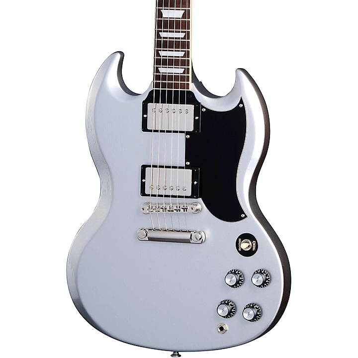 Gibson SG Standard 61 Electric Guitar Level 1 Silver Mist L54585004003000.gc