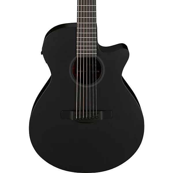 Ibanez AEG721 7 String Grand Concert Acoustic Electric Guitar Blackout Flat