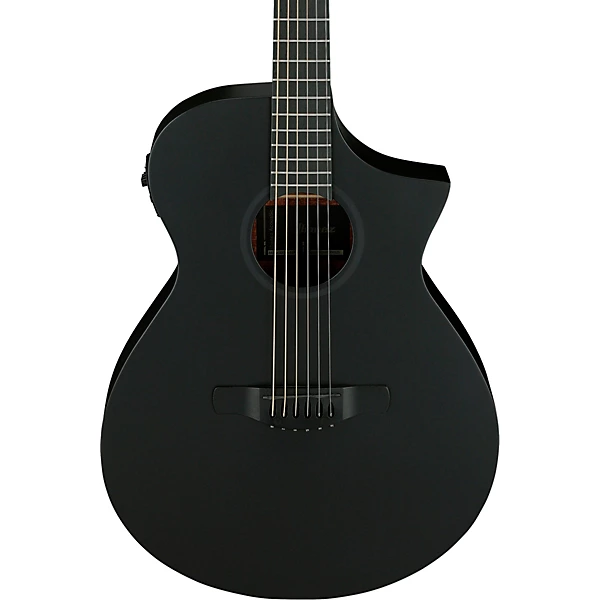 AEWC621 Auditorium Acoustic Electric Guitar Blackout Flat