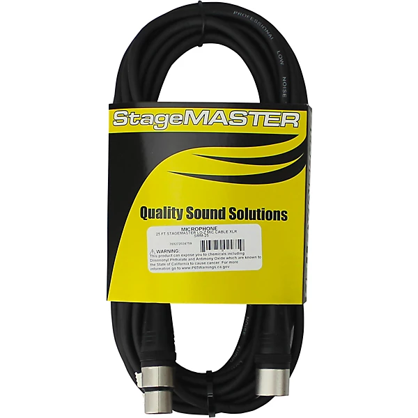 StageMASTER XLR Microphone Cable 25 ft