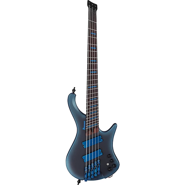 Ibanez EHB5MSBSP 5 String Multi Scale Ergonomic Headless Bass Guitar Midnight Arctic Ocean Matte