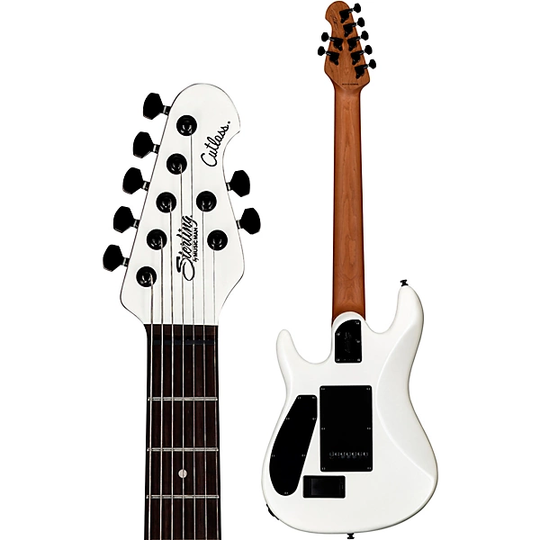 Sterling by Music Man Jason Richardson Cutlass 7 String Electric Guitar Pearl White