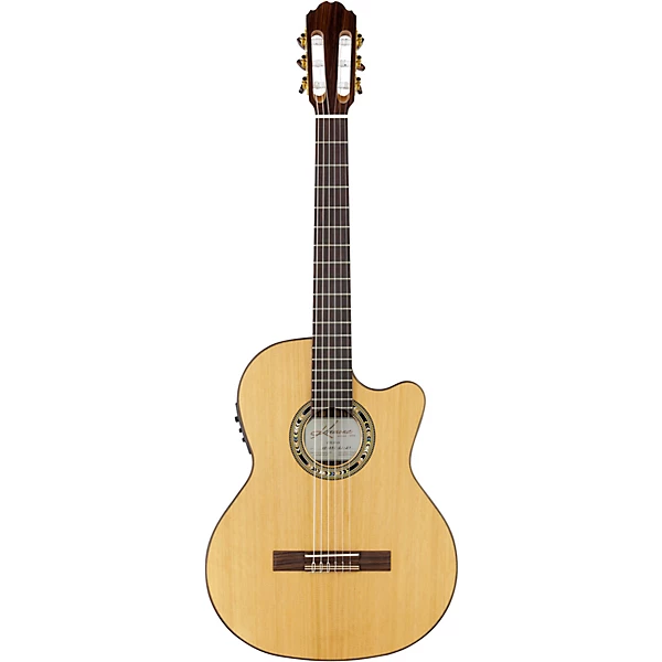 Verea Cutaway Acoustic Electric Nylon Guitar Natural