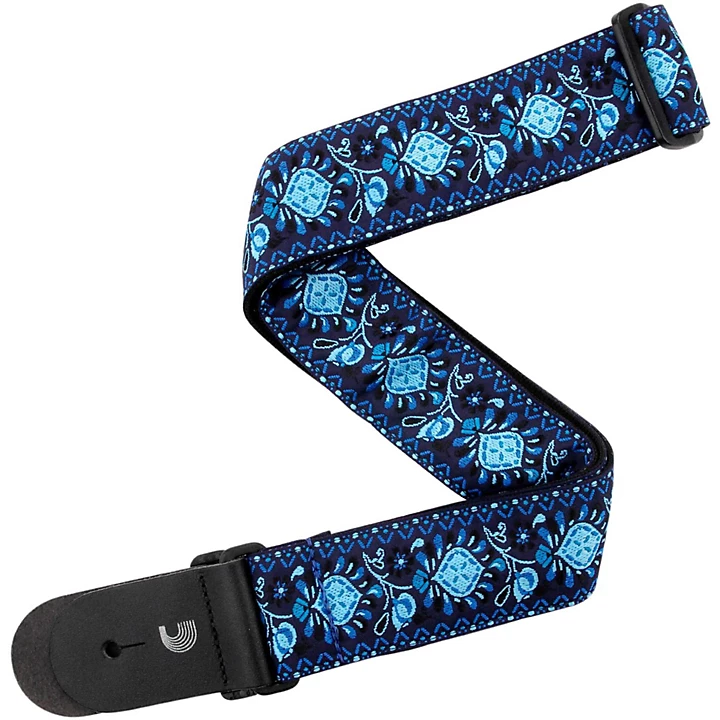 2 Woven Guitar Strap Monterey 2 Blue