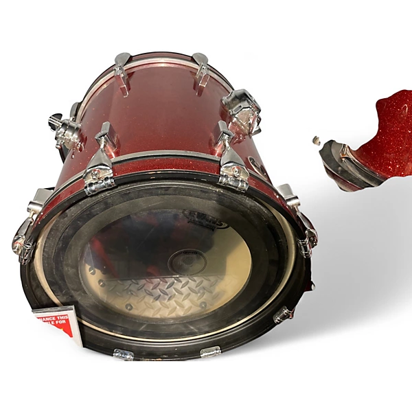 SONOR Used SONOR 3 Piece Safari Red sparkle Drum Kit.gc