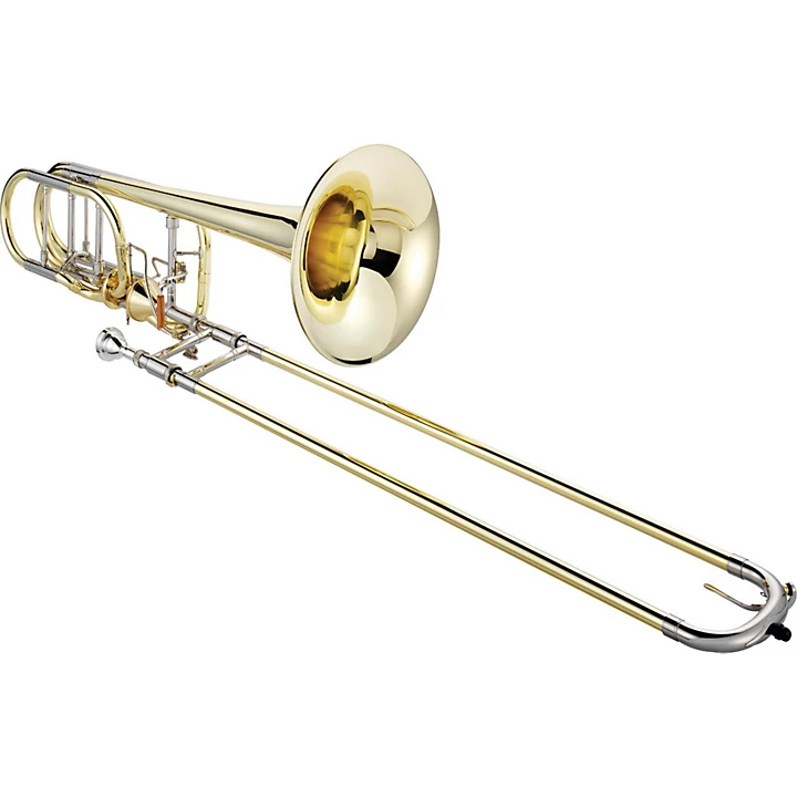 1240 Professional Series Bass Trombone with Thru Flo Valve Lacquer Rose Brass Bell