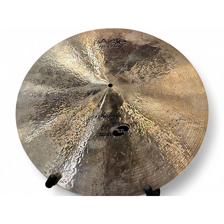 Paiste Used Paiste 24in Twenty Masters Deep Ride Signature Groove Cymbal.gc