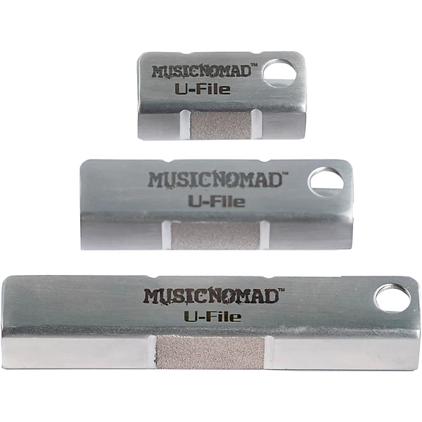 Music Nomad MN813 Diamond U File for Leveling Single Guitar Frets 3 Pack