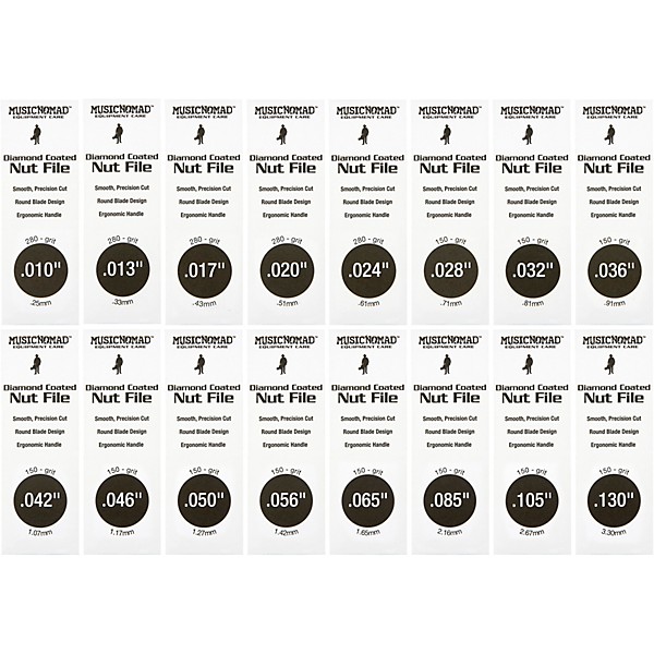 16 Piece Diamond Coated Nut File Complete Shop Set With Storage Case and Cleaning Brush