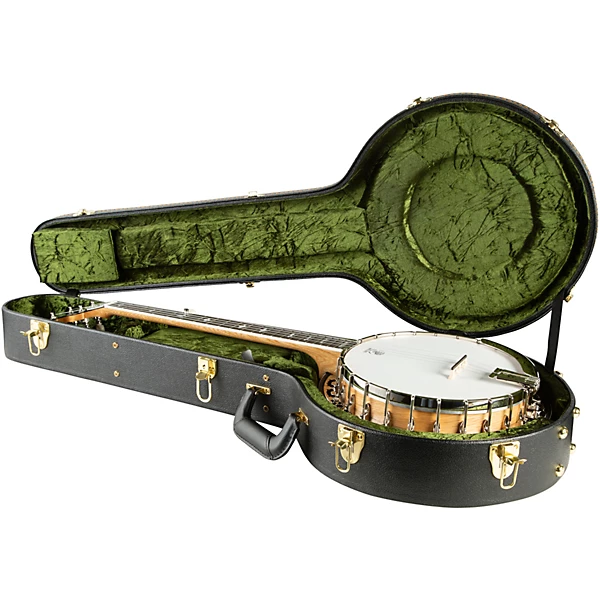 White Lotus Left Handed 5 String Resonator Banjo