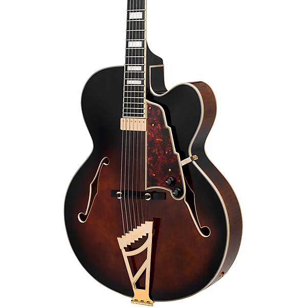 D'Angelico Premier EXL 1 Hollowbody Electric Guitar Brown Burst