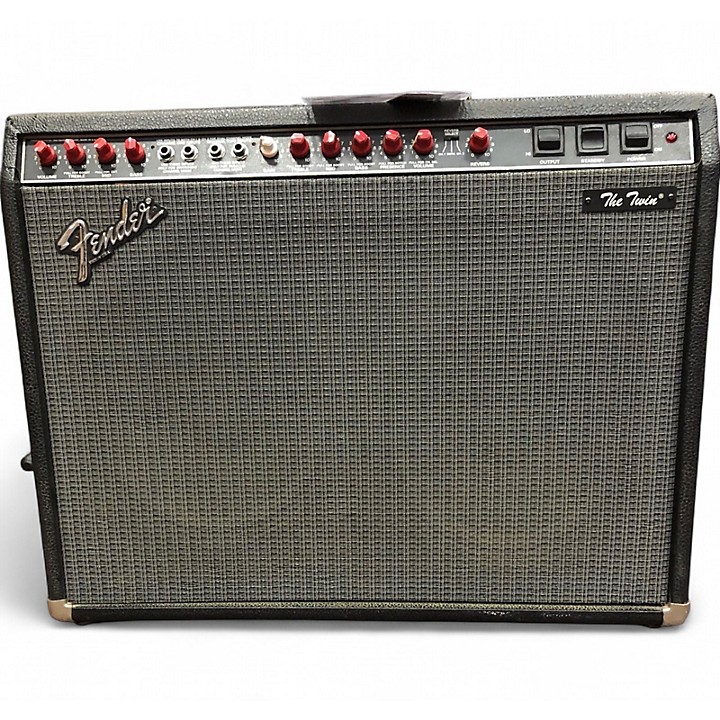 Vintage 1988 Fender The Twin Red Knob Tube Guitar Combo Amp