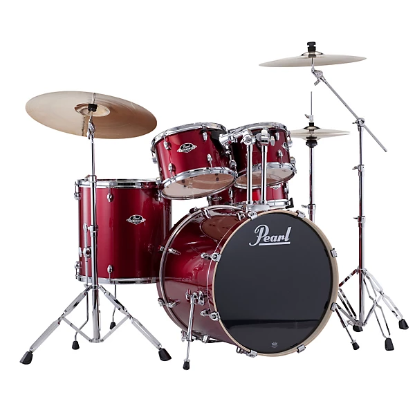 Pearl Export New Fusion 5 Piece Drum Set with Hardware Level 1 Wine Red H94538004004000.gc