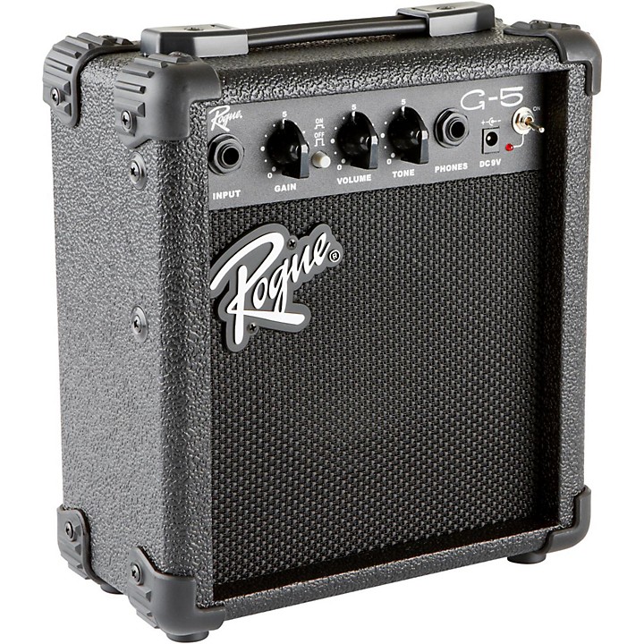 Rogue G5 5W Battery Powered Guitar Combo Amp Level 1 Black 430833004001000.gc