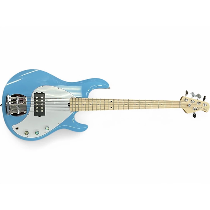 Sterling by Music Man Used Sterling by Music Man Ray5 5 String Chopper Blue Electric Bass Guitar.gc