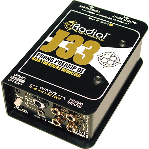 J33 RIAA Turntable Preamp Direct Box