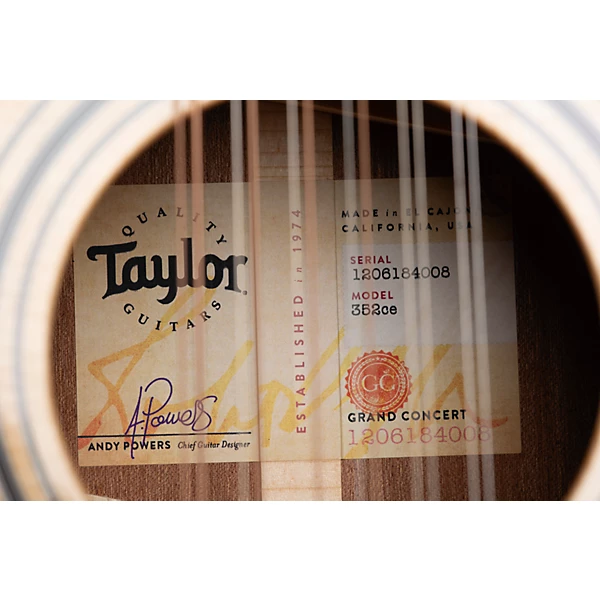 Taylor 352ce 12 Fret 12 String Grand Concert Acoustic Electric Guitar Natural