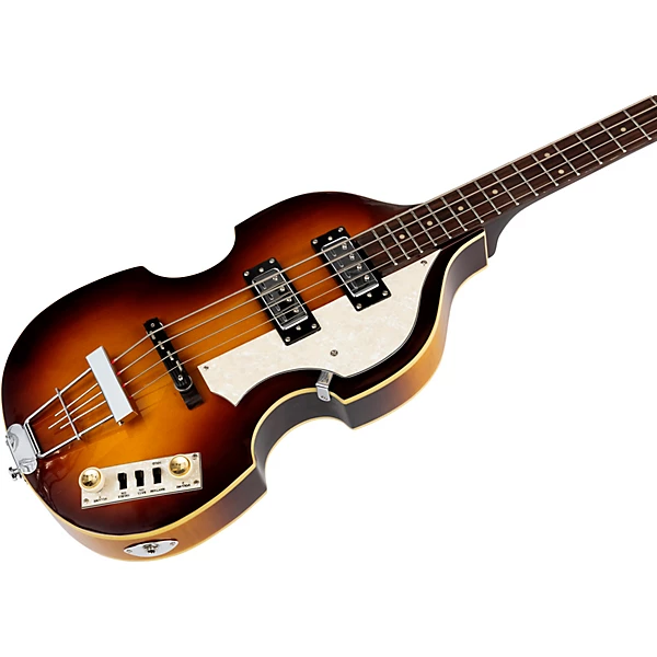 Hofner Ignition Series Short Scale Violin Bass Guitar with Cavern Pickup Spacing Sunburst