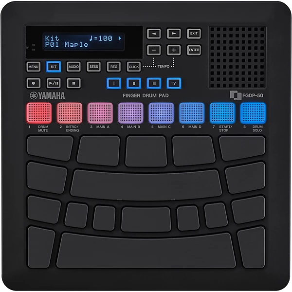 ADVANCED FUNCTIONALITY ALL IN ONE ERGONOMIC FINGER DRUM PAD Black