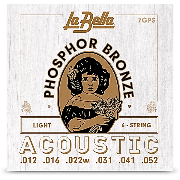 7GPS Phosphor Bronze Light Acoustic Guitar Strings