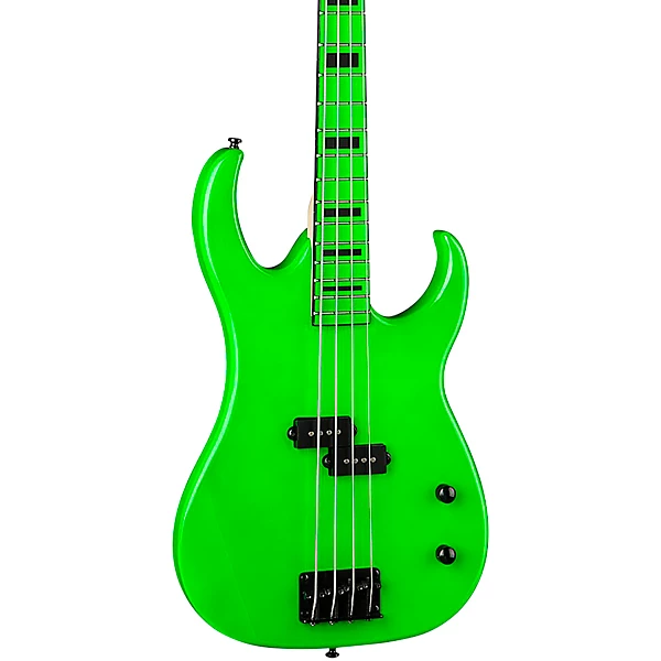 Dean Custom Zone 4 String Bass Guitar Nuclear Green