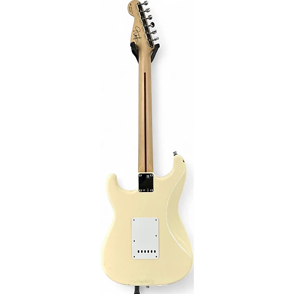 Used Fender Artist Series Jimmie Vaughan Tex Mex Stratocaster Cream Solid Body Electric Guitar