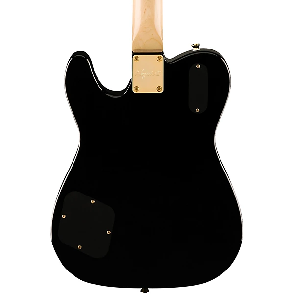 Squier Paranormal Troublemaker Telecaster Deluxe Gold Hardware Limited Edition Electric Guitar Black