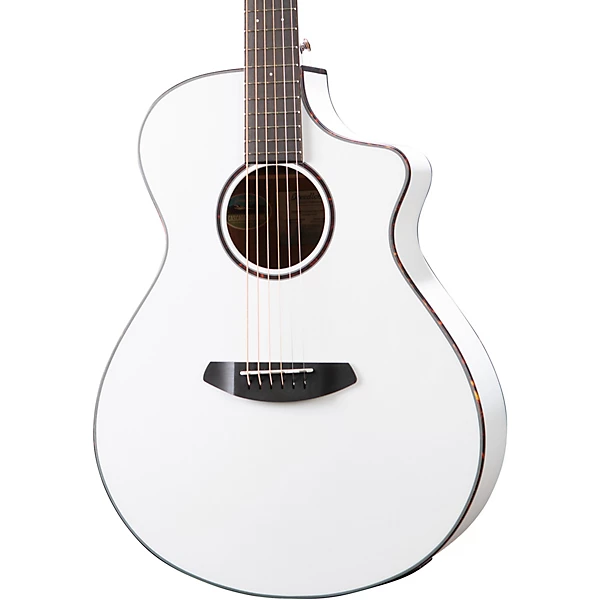 Breedlove Discovery Spruce Mahogany Concert Acoustic Electric Guitar Satin White