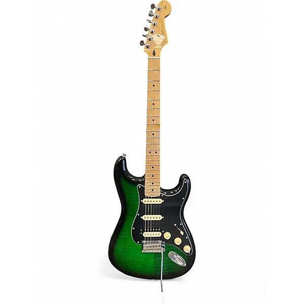 Used 2021 Fender Limited Edition Player Stratocaster Green Burst Solid Body Electric Guitar