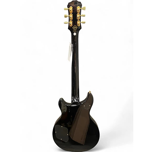 Epiphone Used Epiphone Limited Edition Tak Matsumoto DC Custom Black Solid Body Electric Guitar.gc