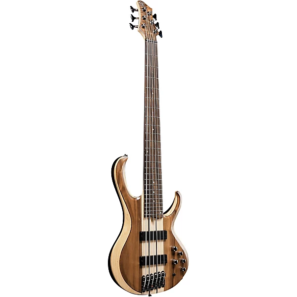 BTB746 6 String Electric Bass Guitar Low Gloss Natural