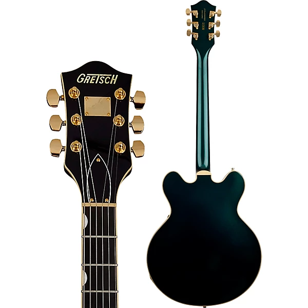 Gretsch Guitars Broadkaster LX Center Block With String Thru Bigsby and Gold Hardware Electric Guitar Cadillac Green