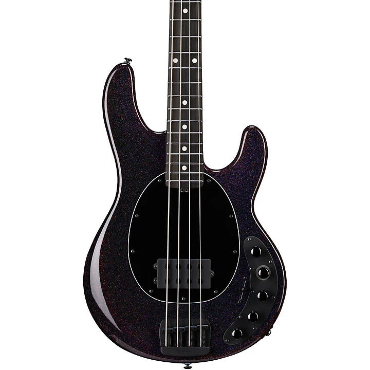 Ernie Ball Music Man DarkRay 4 String Electric Bass Guitar Level 2 Dark Rainbow