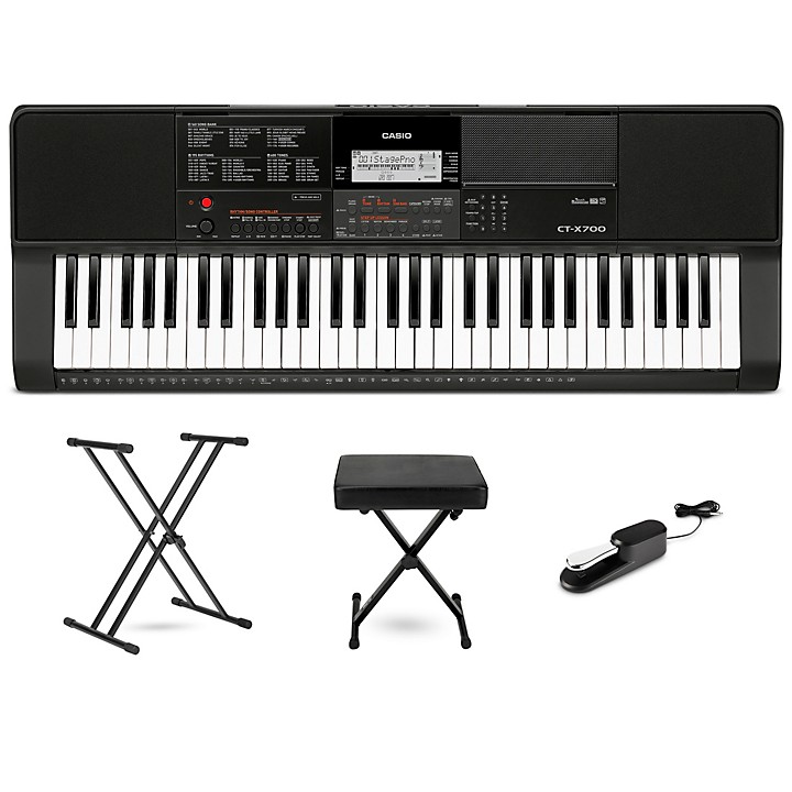 CT X700 61 Key Arranger Essentials Bundle Black