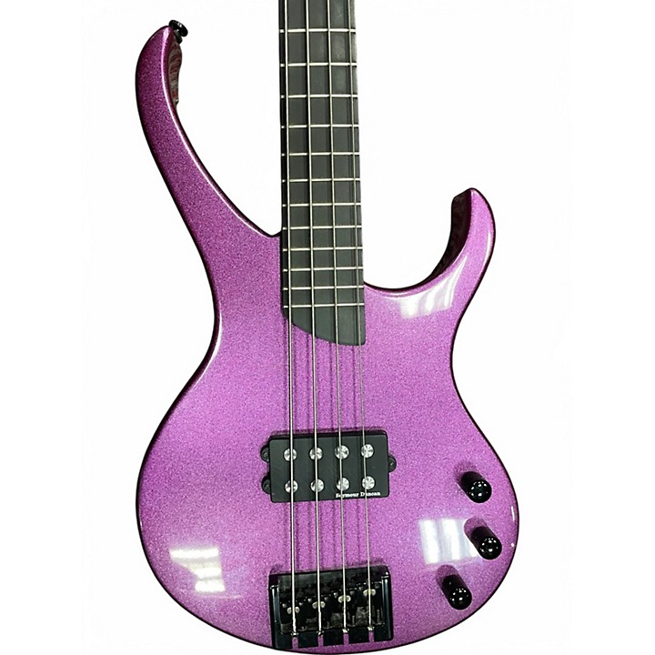 Used Kramer D 1 Disciple Thundercracker Metallic Purple Electric Bass Guitar