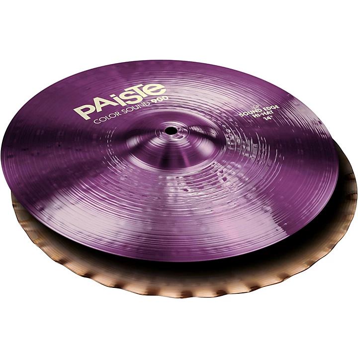 Paiste Colorsound 900 Sound Edge Hi Hat Cymbal Purple 14 in. Top