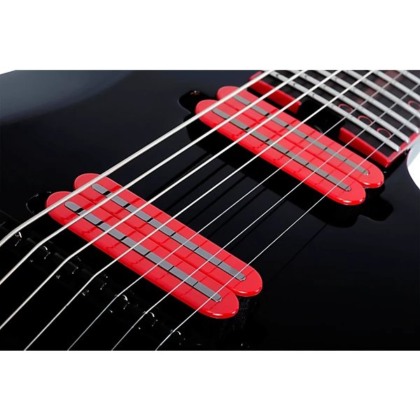 Sunset 7 Red Dawn Electric Guitar Gloss Black